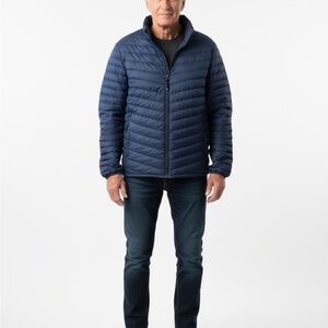32 Degrees Men's Navy Puffer Jacket xl